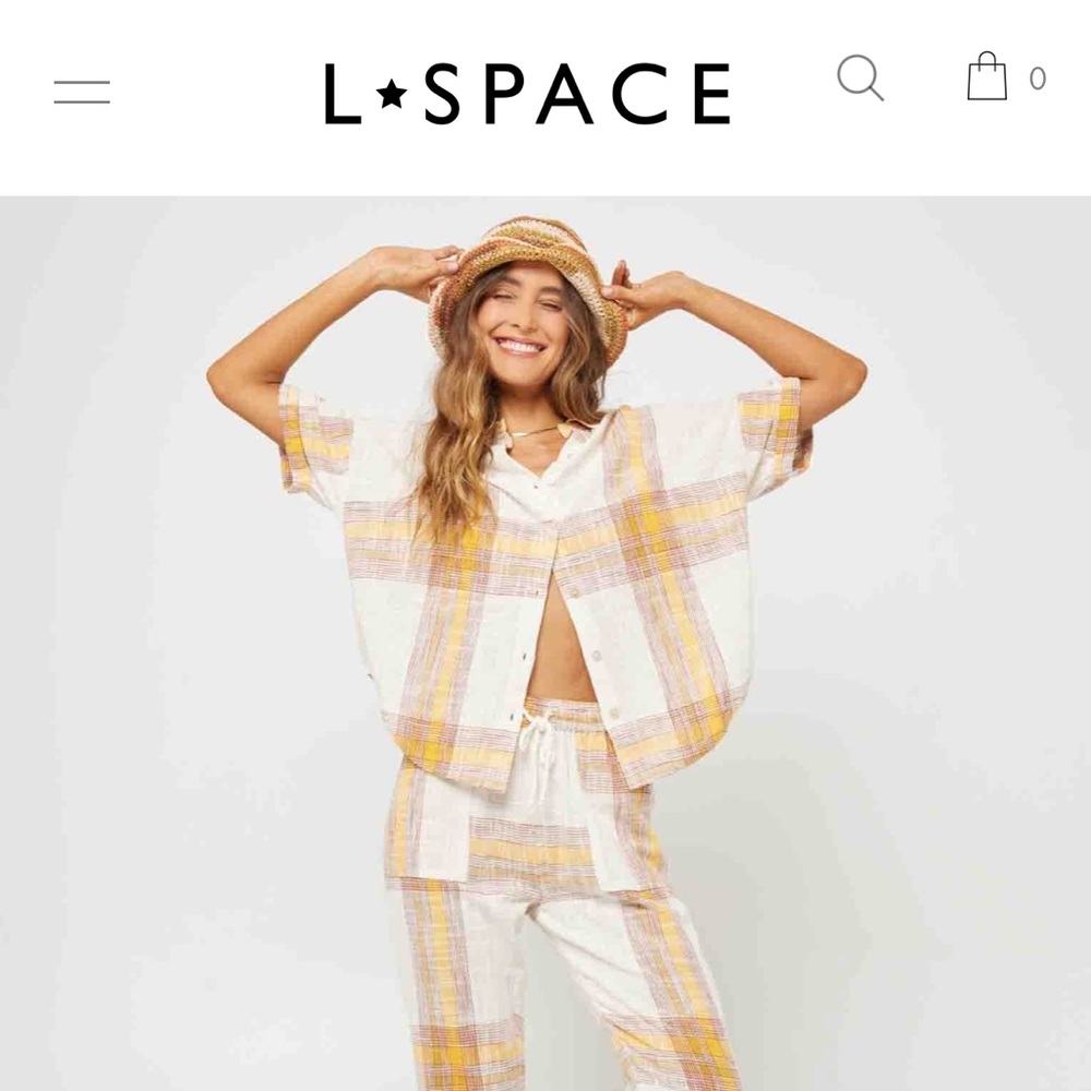 L*Space oversized button up top